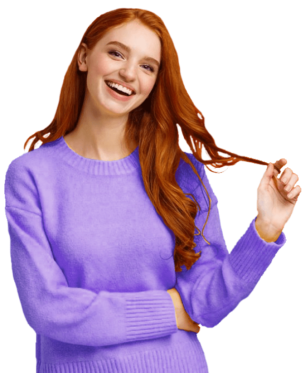 Smiling lady image